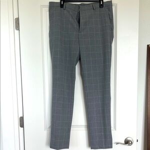 Gray Checkered Men's Pants